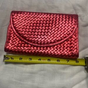 Botttega Venetia vintage red clutch